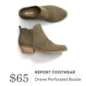 Stitch Fix Report Perforated Bootie olivegreen 9.5